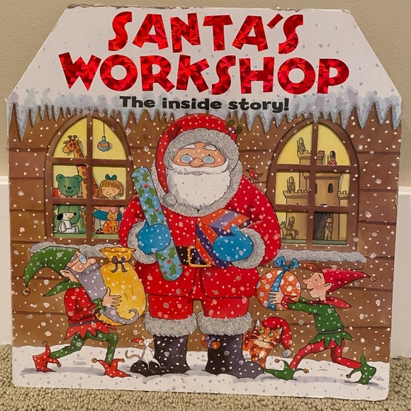 Hardcover Santa’s Workshop Book - Picture 1 of 10